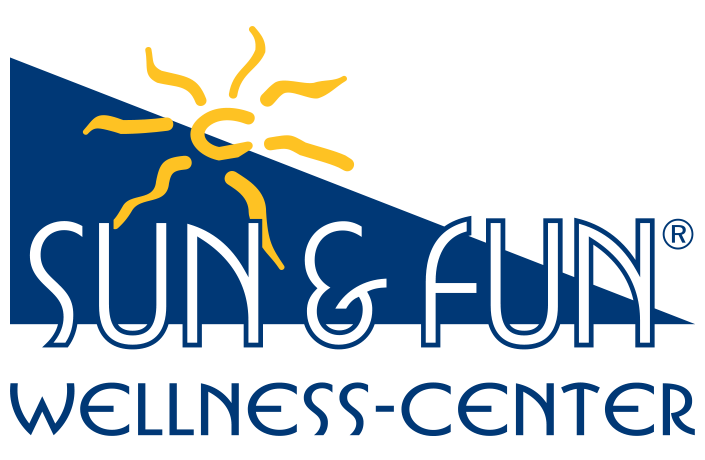 Hier sehen Sie das Logo des Sun & Fun Wellness-Centers in Borgdorf - Kryolipolyse, Sonne & Body