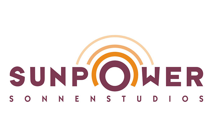 Hier sehen Sie das Logo der Sunpower Sonnenstudios in Berlin